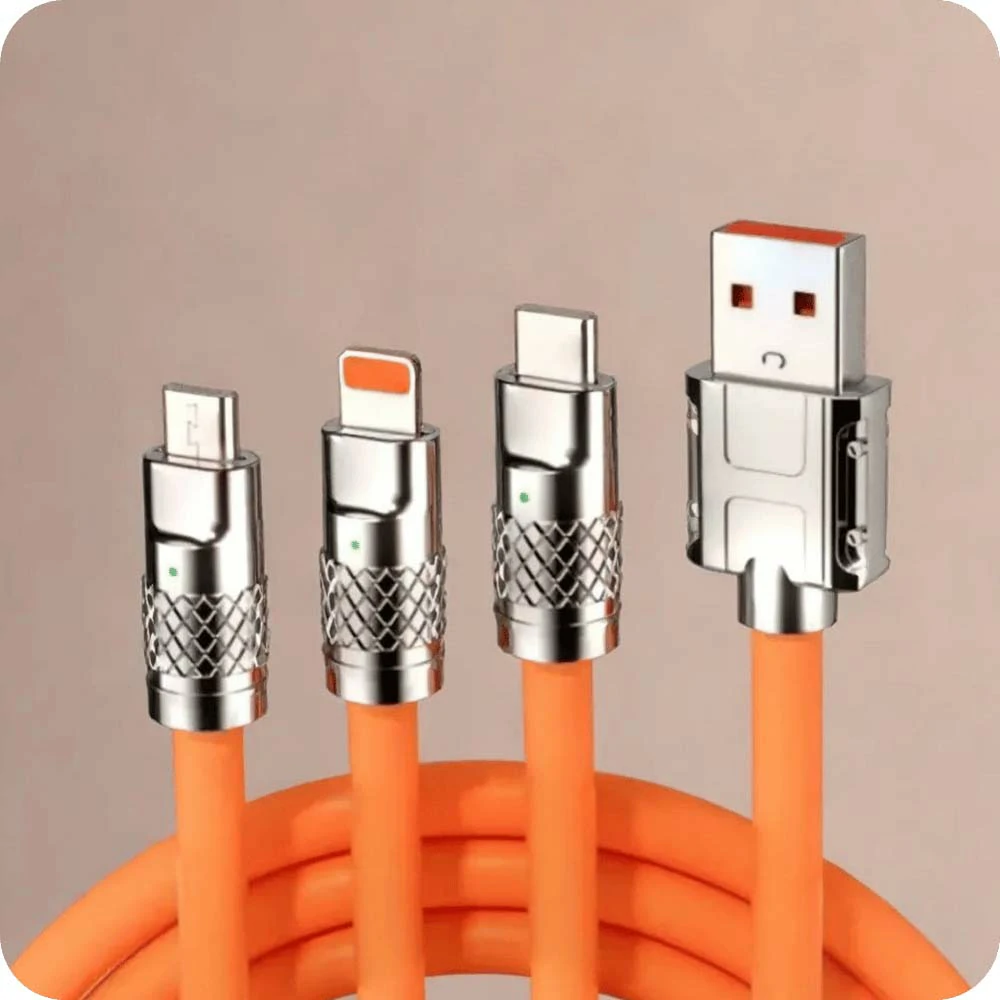 3 in 1 120W charger Cable