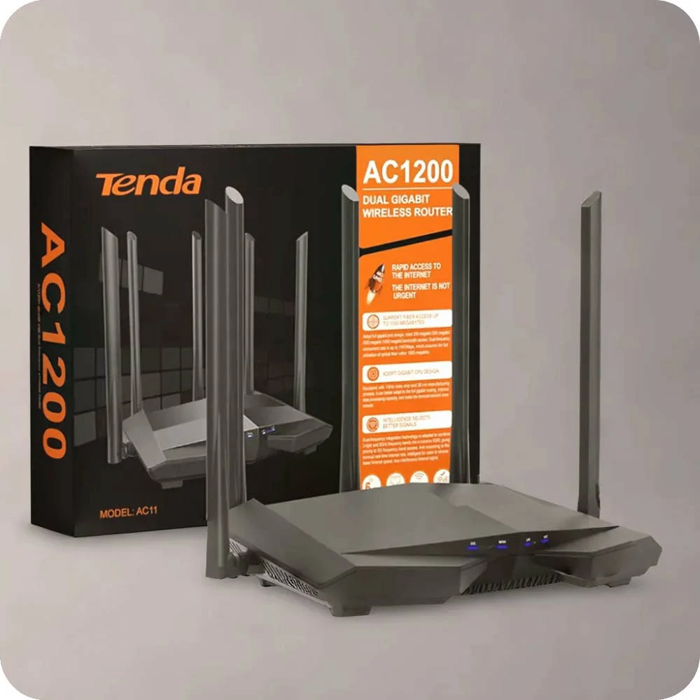 Tenda Router  AC1200 Wireless Wi-Fi Router with 2.4G/5.0G