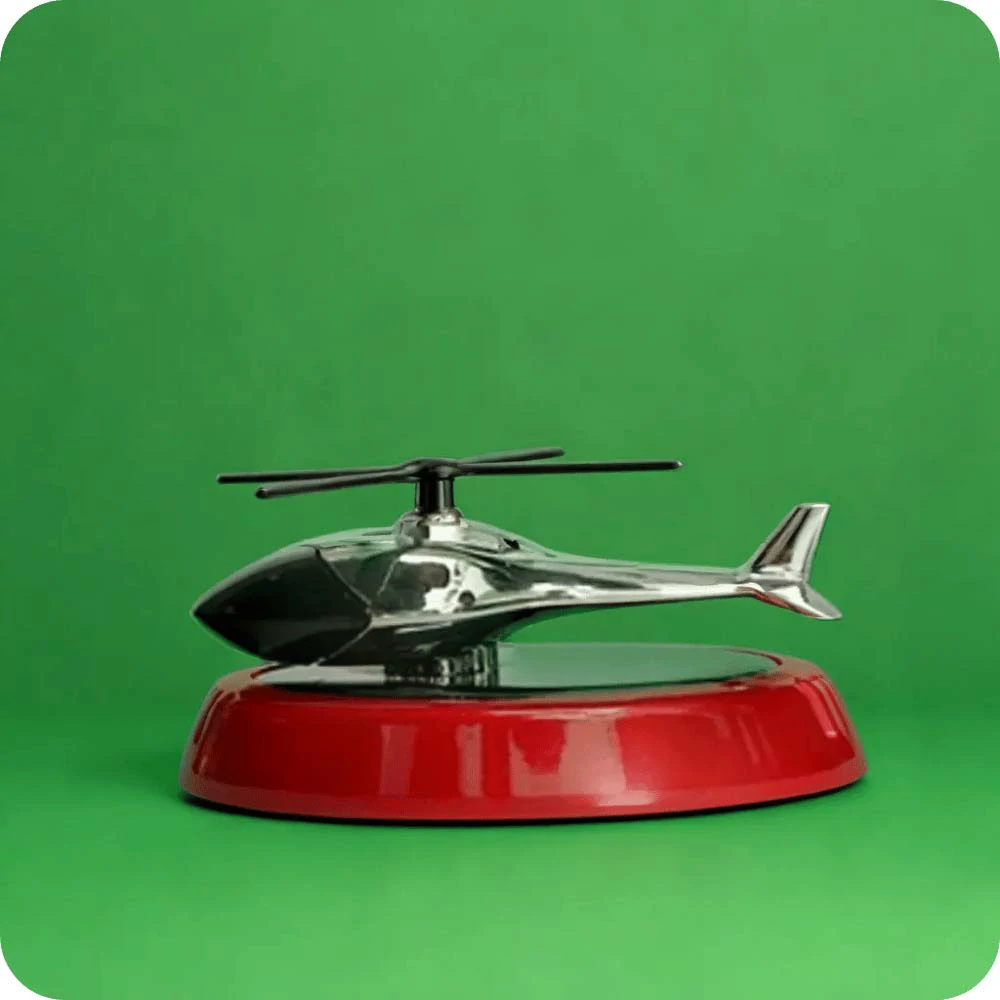 CATIANPAI Solar-Powered Rotating Helicopter Car Air Freshener
