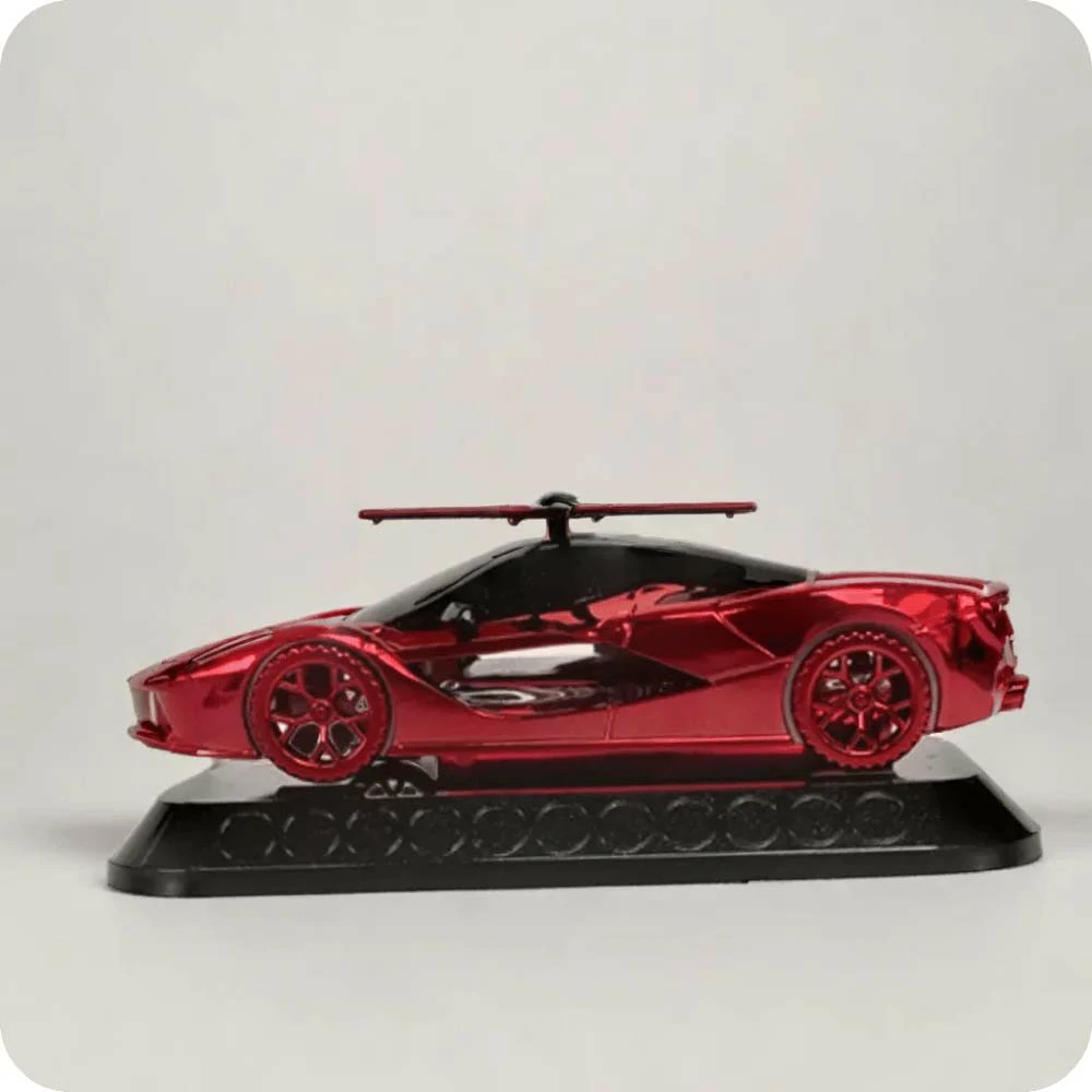 Solar-Powered Rotating Sports Car Air Freshener – GLC 102 (Red Edition)