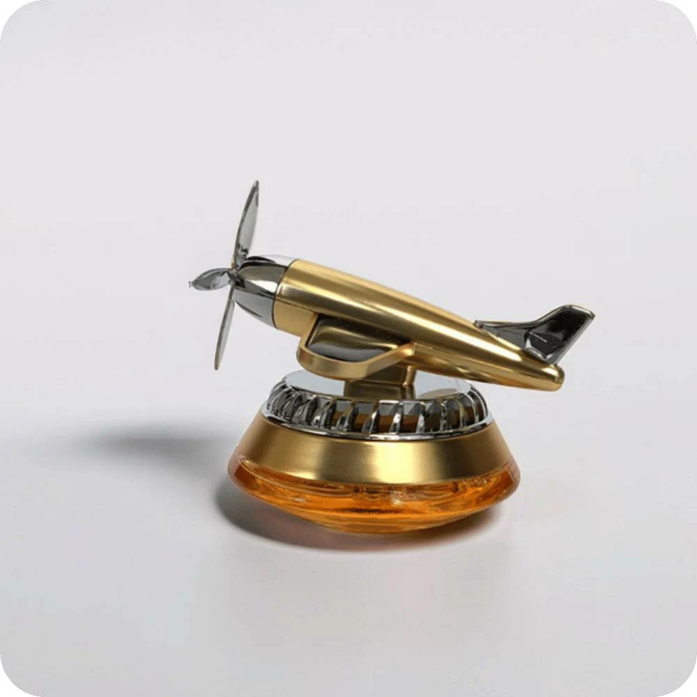 CATIANPAI Airplane Car Fragrance – Solar-Powered Rotating Air Freshener