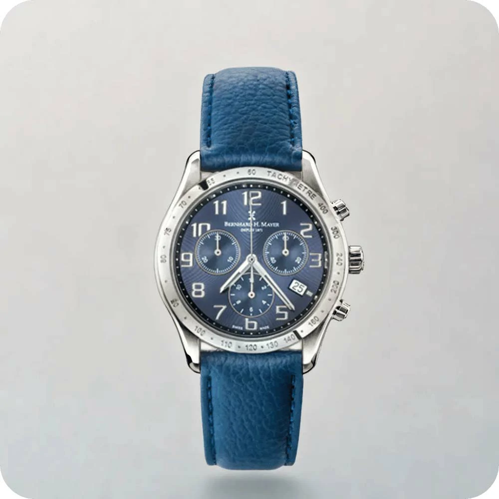 Bernard H. Mayer® Iris Chronograph Watch - Deep Blue | Luxury Timepiece | YEVOBAY Sri Lanka