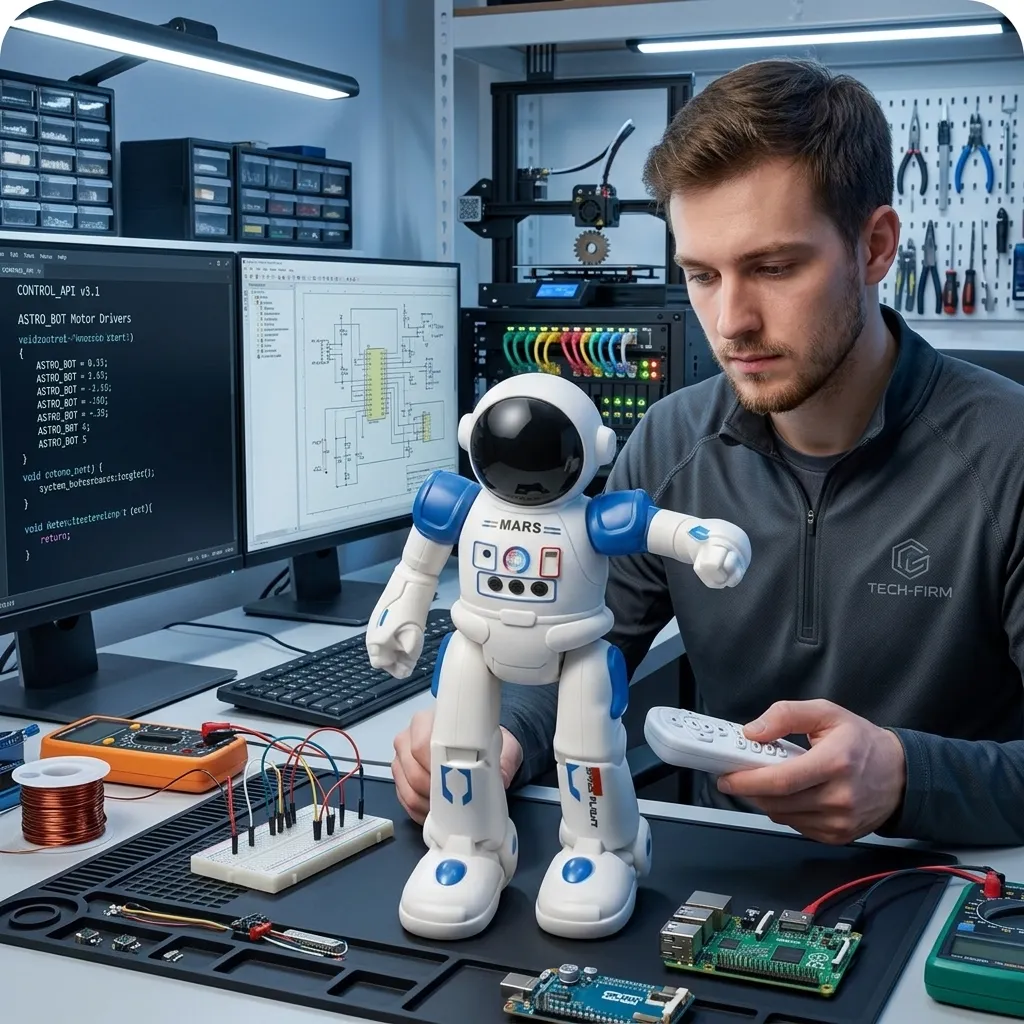 Smart Astronaut Space Robot With Remote Control And Gesture Sensing USB Charger