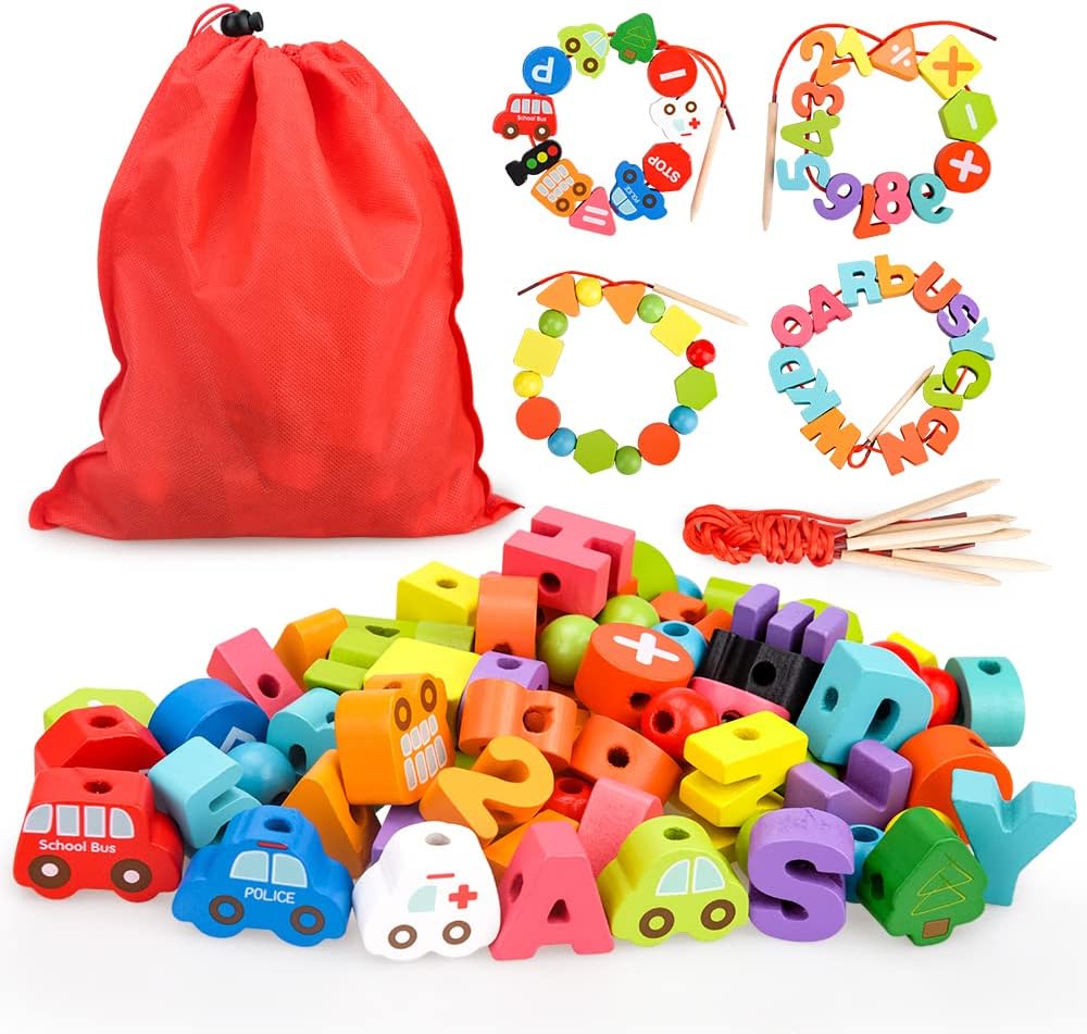 Numbers, letters - city traffic beader