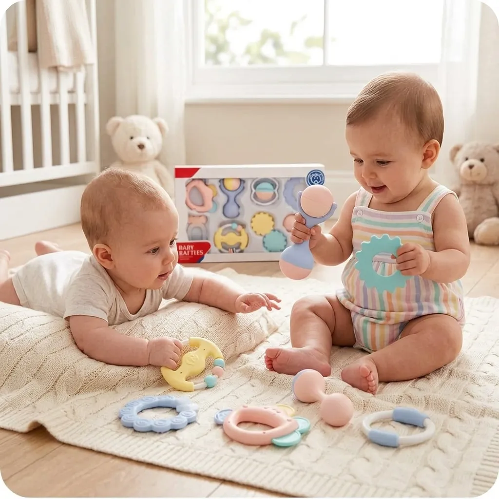 HUANGER Baby Rattles - 8Pcs