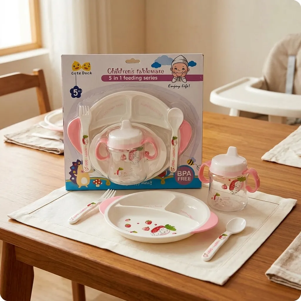 Childrens Tablewares - 5 in 1 Feeding Series