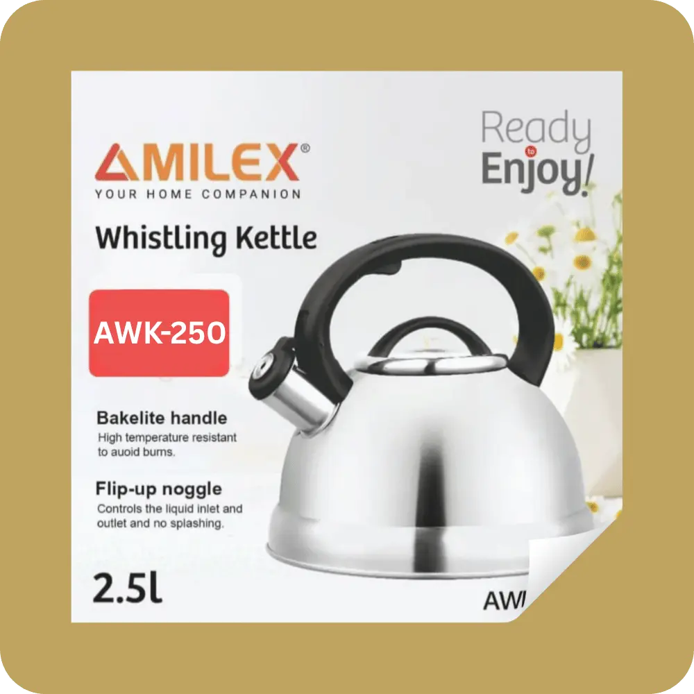 Amilex Whistling Kettle 2.5L (AWK-250) | YEVOBAY Sri Lannka