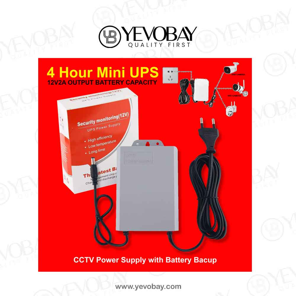 Mini Ups Power Supply Outdoor CCTV 12V 2A Built-in Battery Working System