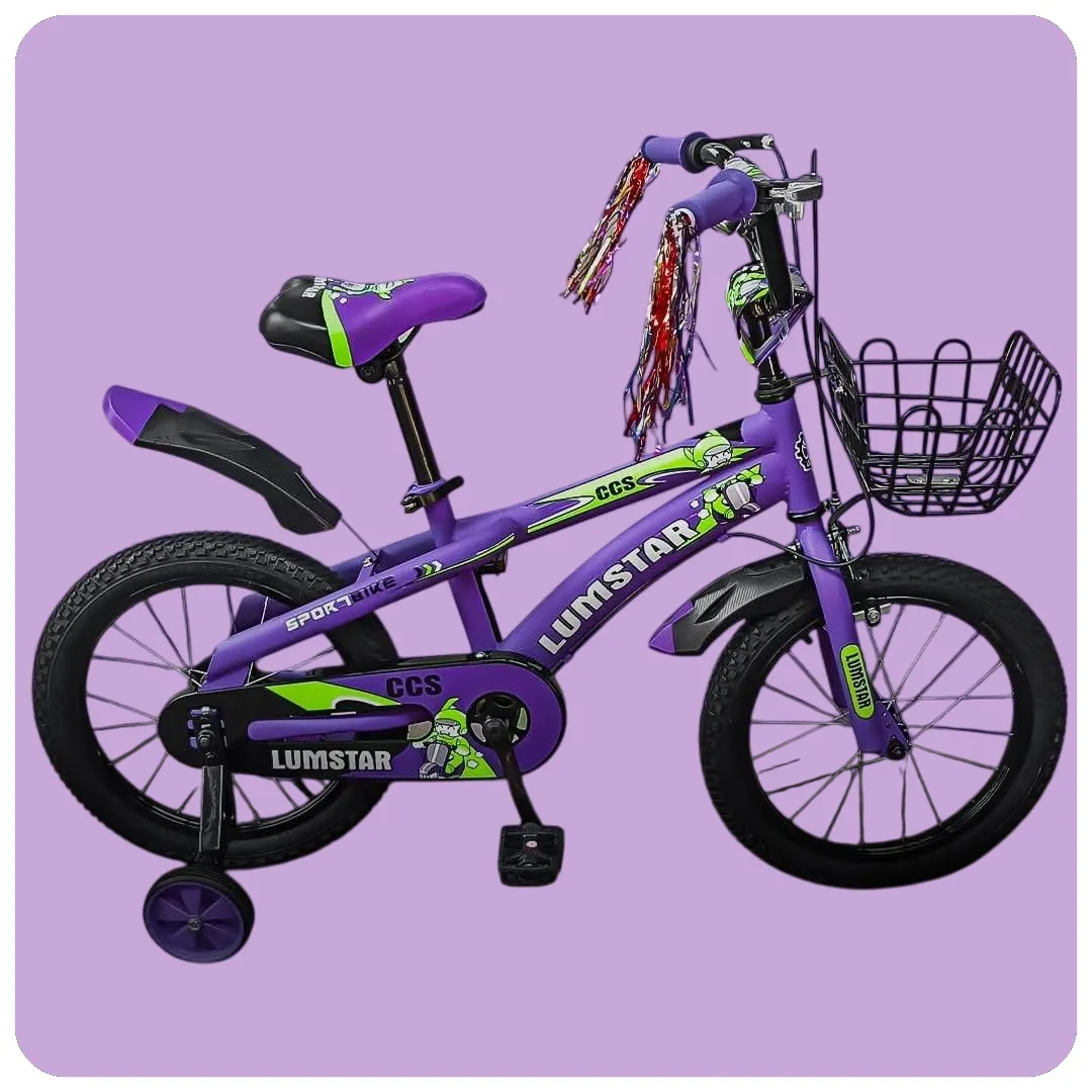 Lumstar CCS Kids Bicycle with Basket & Training Wheels