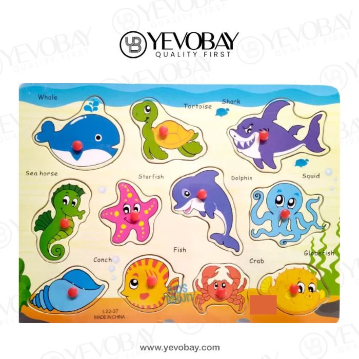 Sea Animal Wooden Puzzel Board