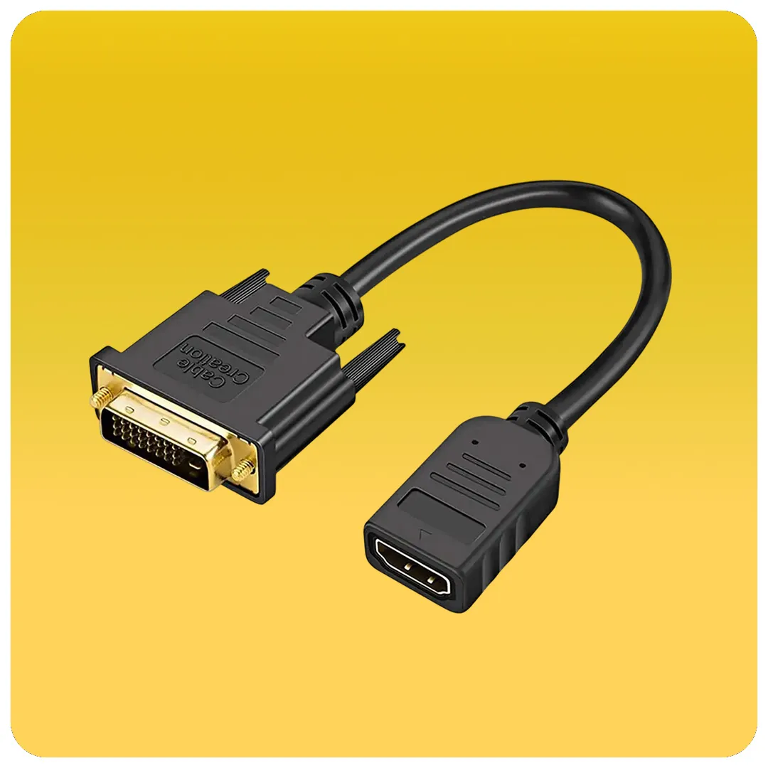 HDMI Male to DVI 24+1 Female Adapter