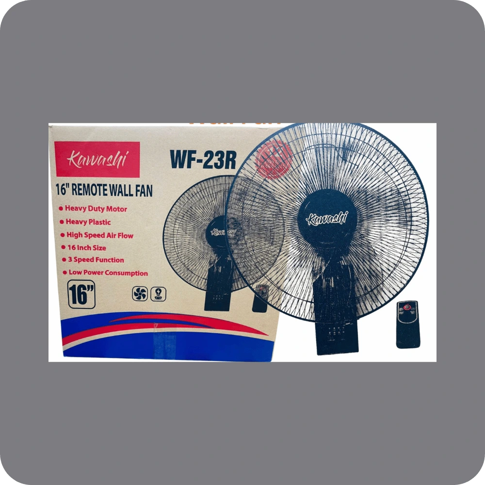 Kawashi 16" Remote Wall Fan (WF-23R) |YEVOBAY Sri Lannka
