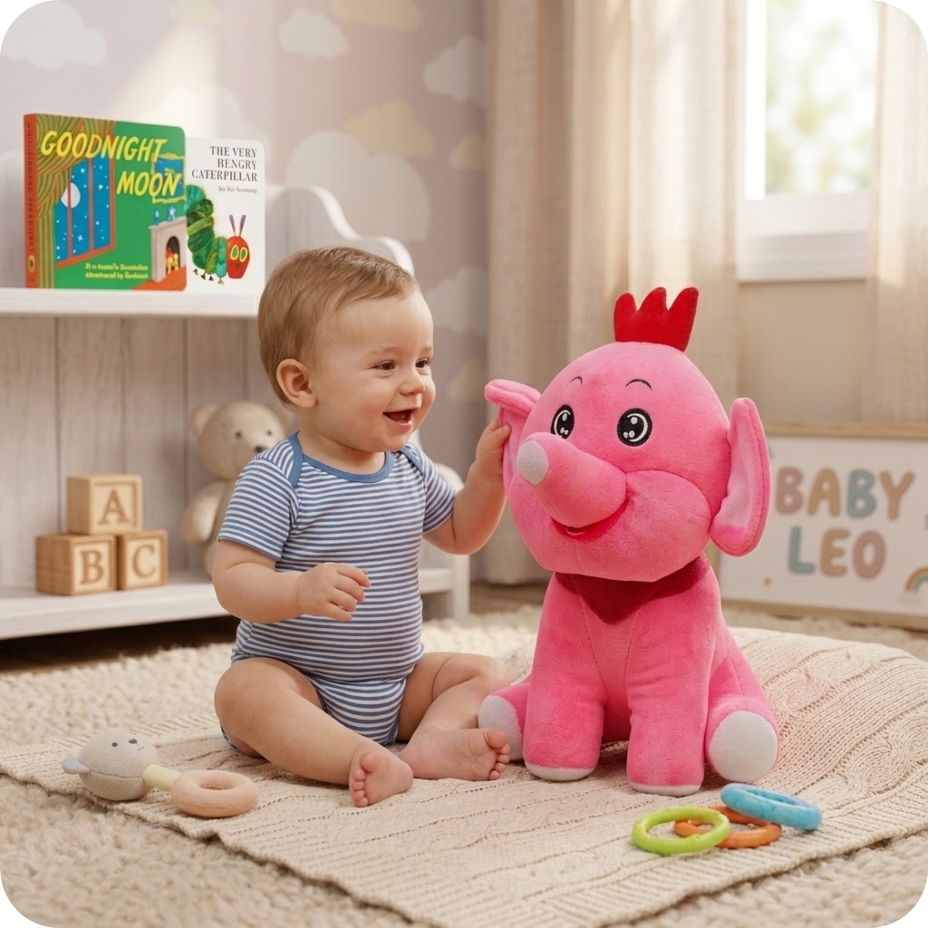 Pink elephant teddy