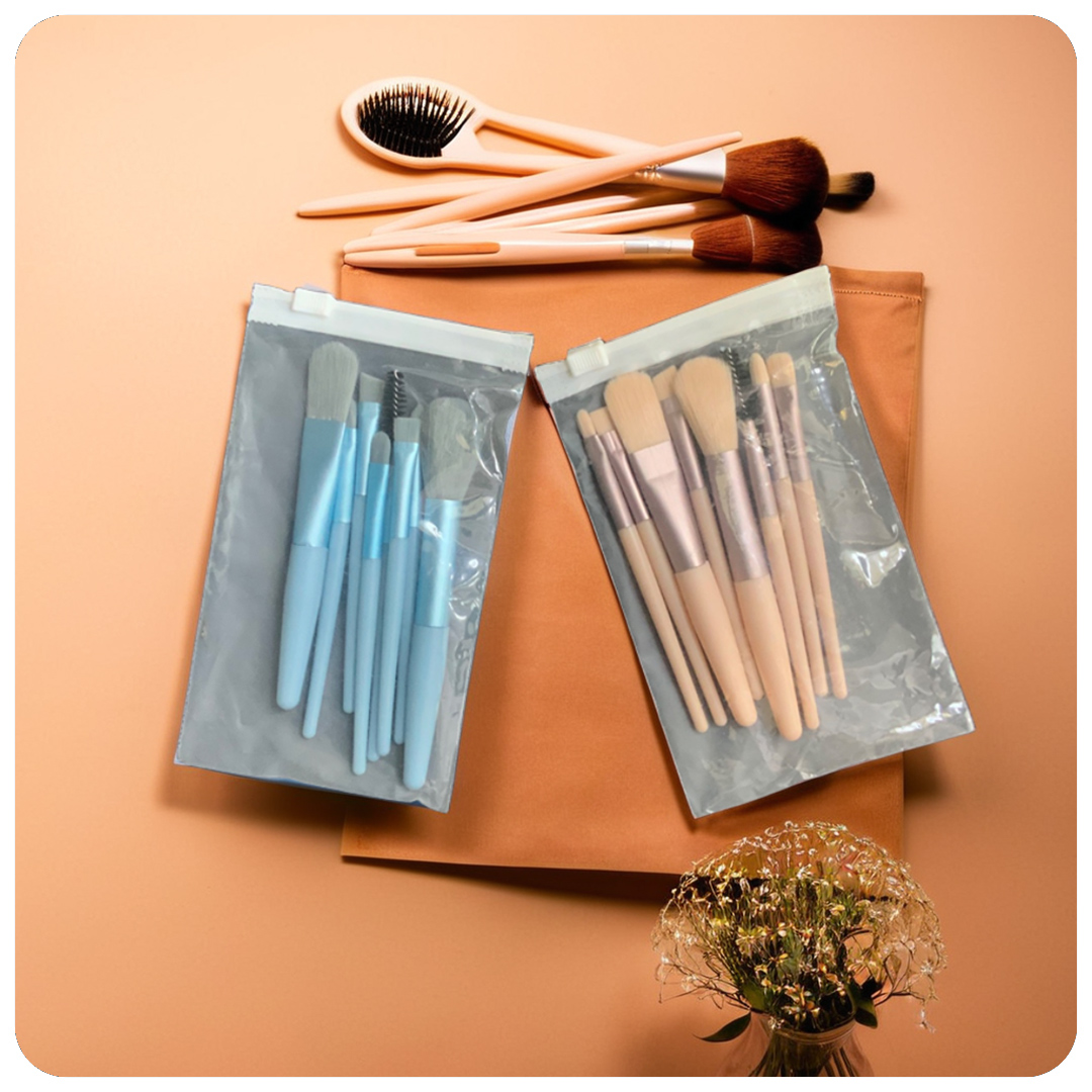 Professional Makeup Brush Set with Travel Pouch 10-Piece