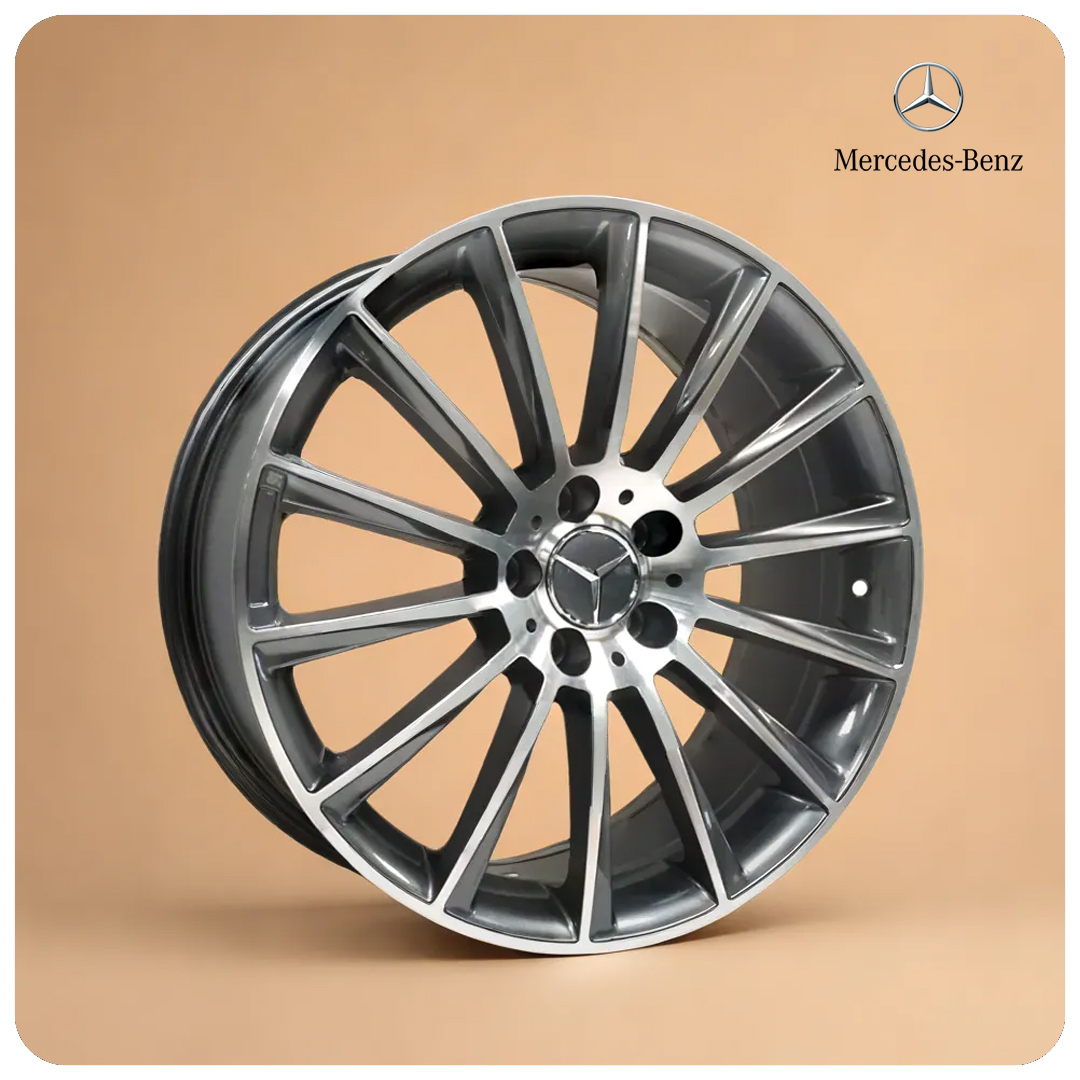 19 Inch Gunmetallic Car Wheels - Y0836 - Benz