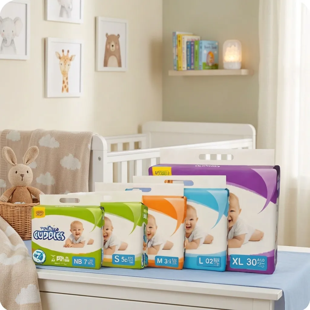 Affordable Classic Diaper Jumbo Pack in NB, M, L, XL