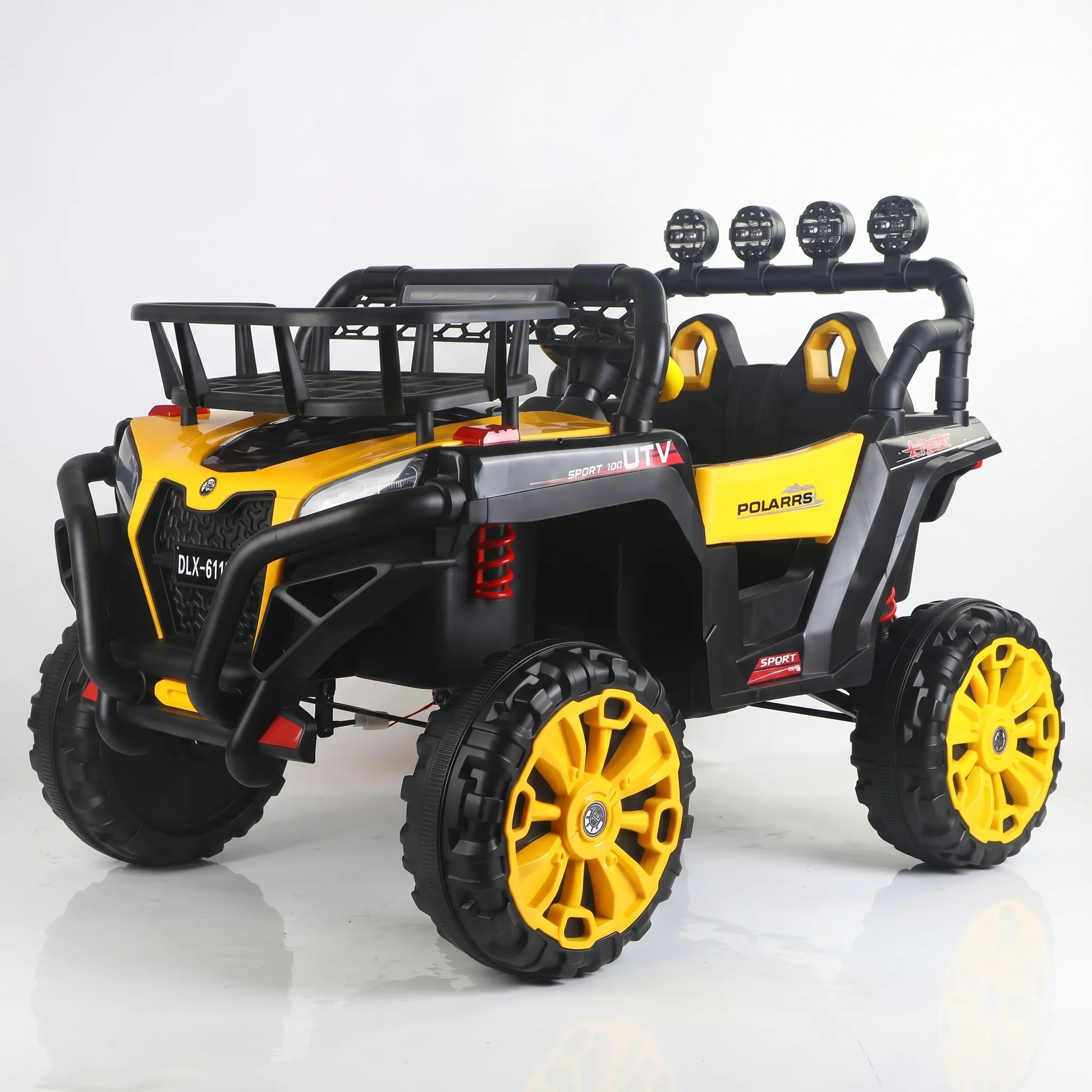 Kids Electric Ride jeep-On Car 4WD (Yellow)