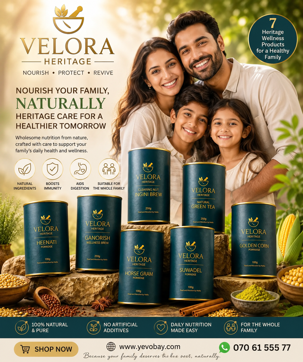 VELORA Heritage | Premium Herbal Foods | Sri Lanka