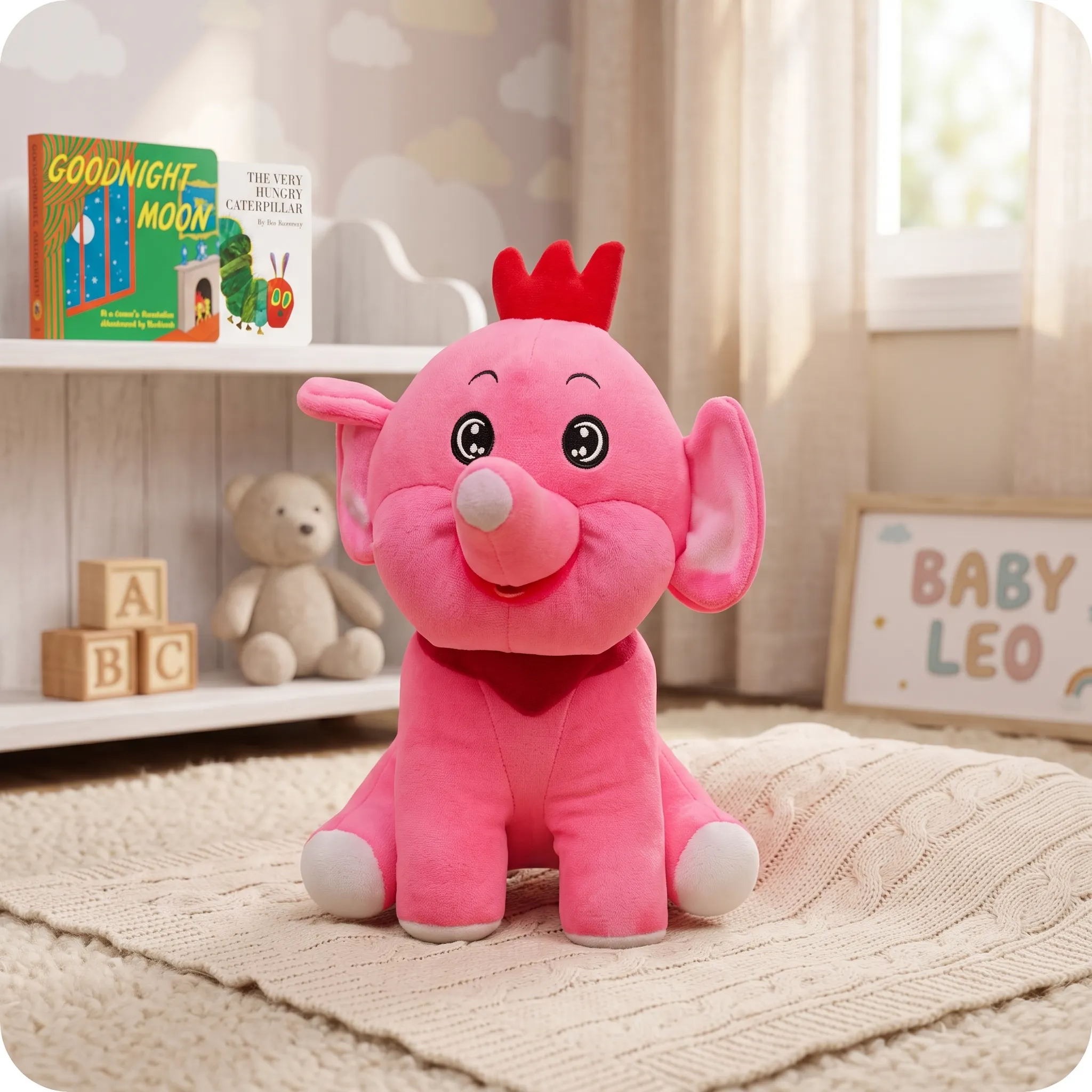 Pink elephant teddy