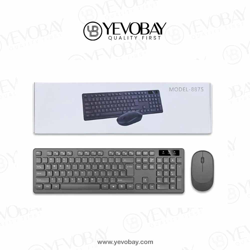 2 in 1 Jedel Keyboard K13, Techpro Mouse JY-2034 TZE-Model 8875 Multi-Device Wireless Keyboard and Mouse Bundle Set