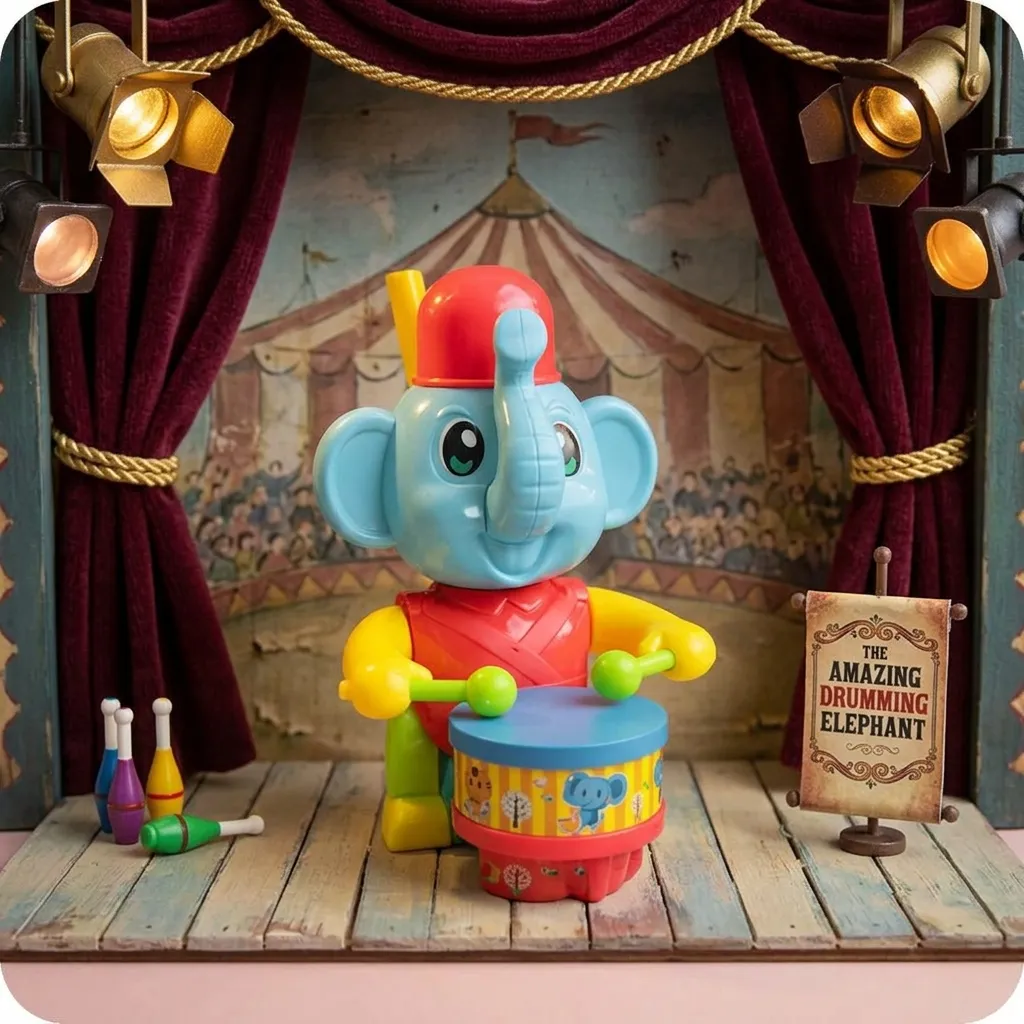 Push and Pull Elephant Toy