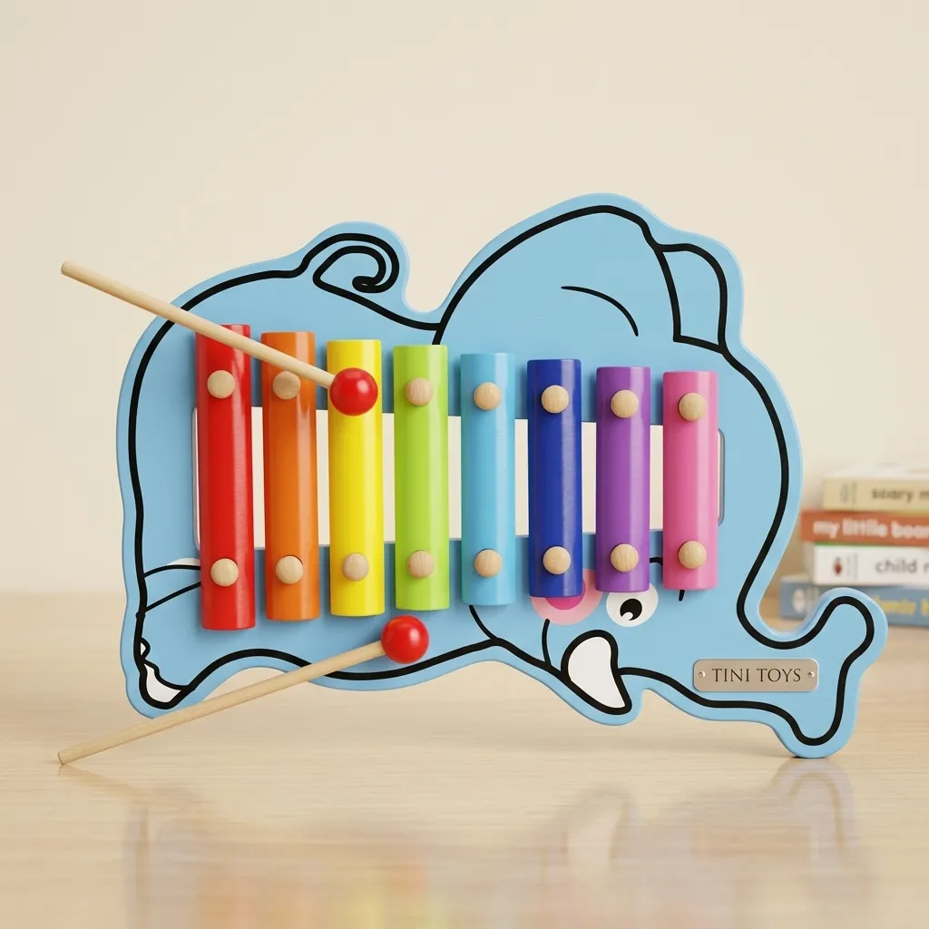 Elephant hand knock xylophone