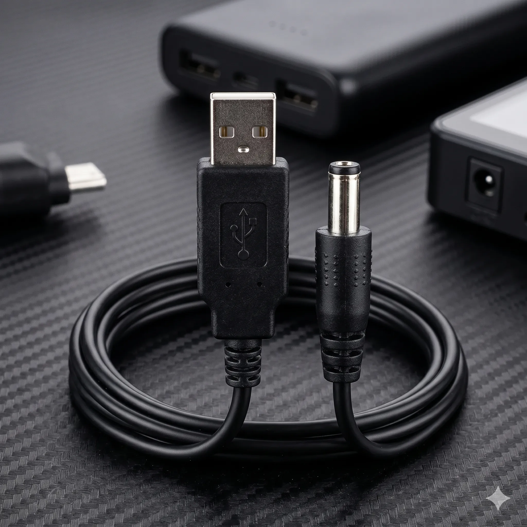USB 5V to 12V Step-Up Power Cable