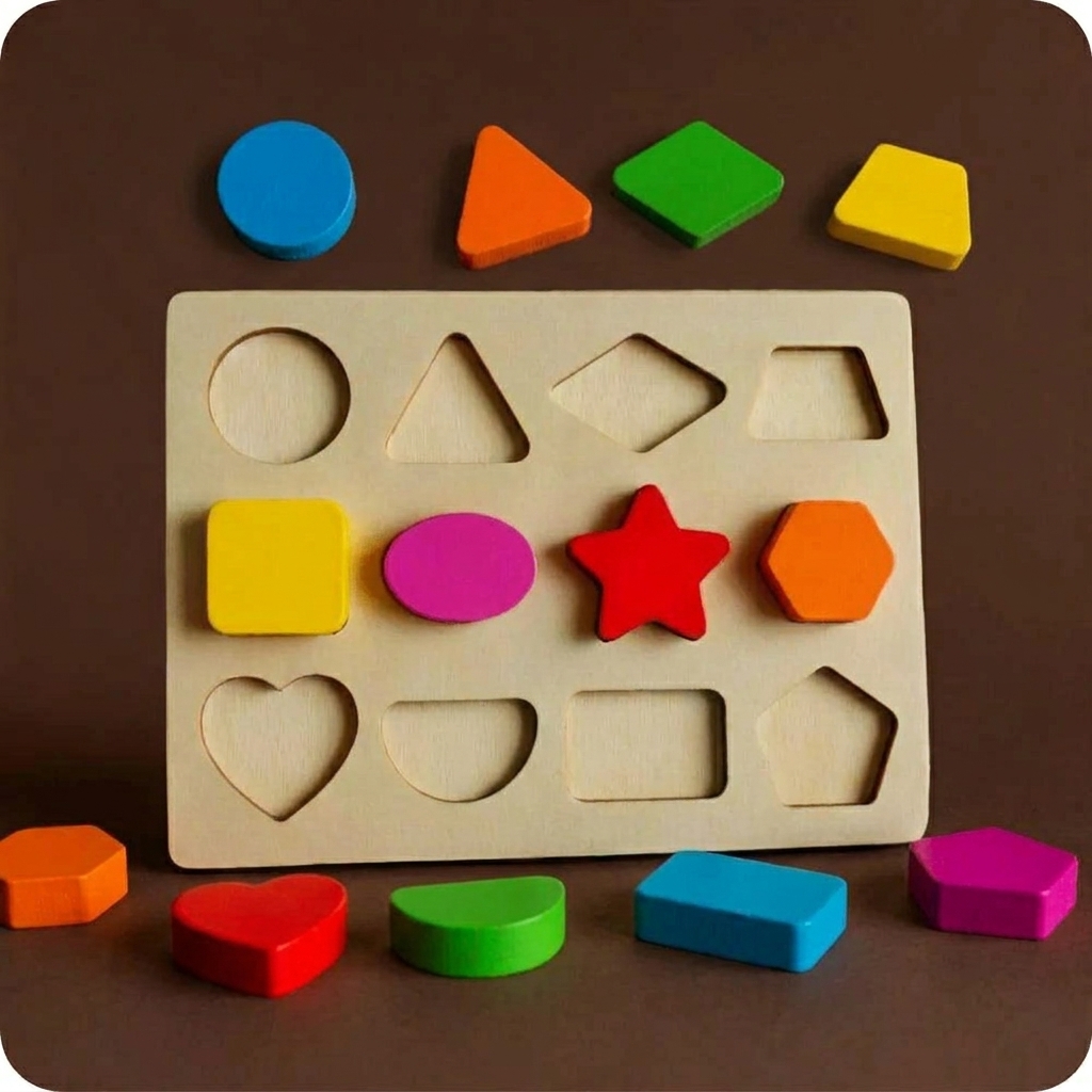 Educational Wooden Shapes Toy - High Quality