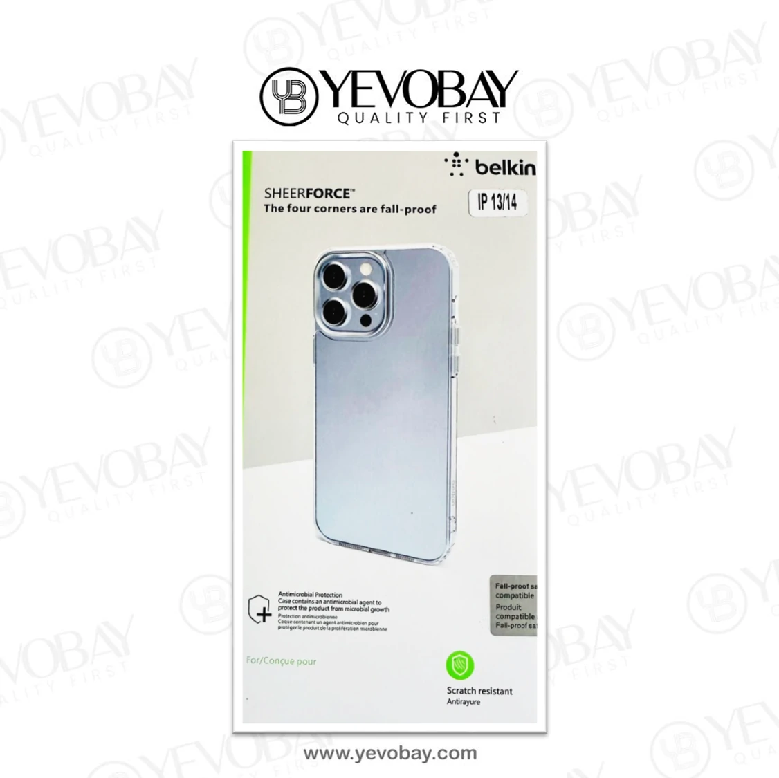 I Phone 13 Back Cover Transparent - Sheer force Belkin