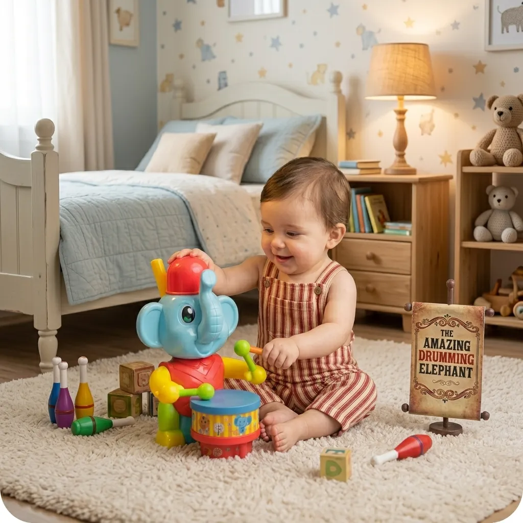 Push and Pull Elephant Toy