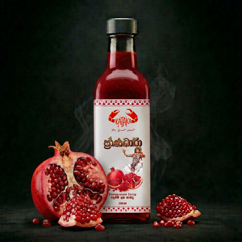 PranaDhaara Pomegranate Concentrate | 100% Sri Lankan Pomegranate | No Added Sugar | Yevobay Srilanka