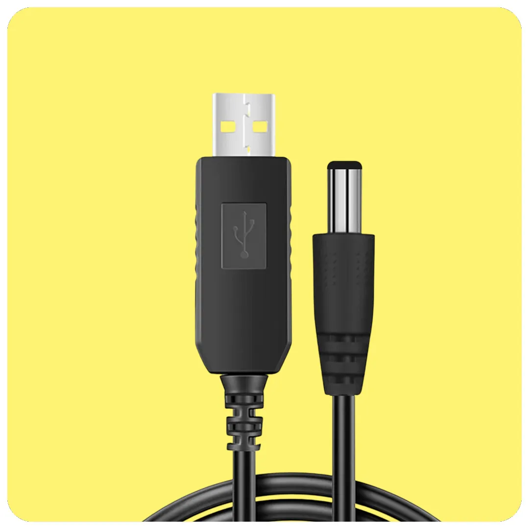 USB 5V to 12V Step-Up Power Cable