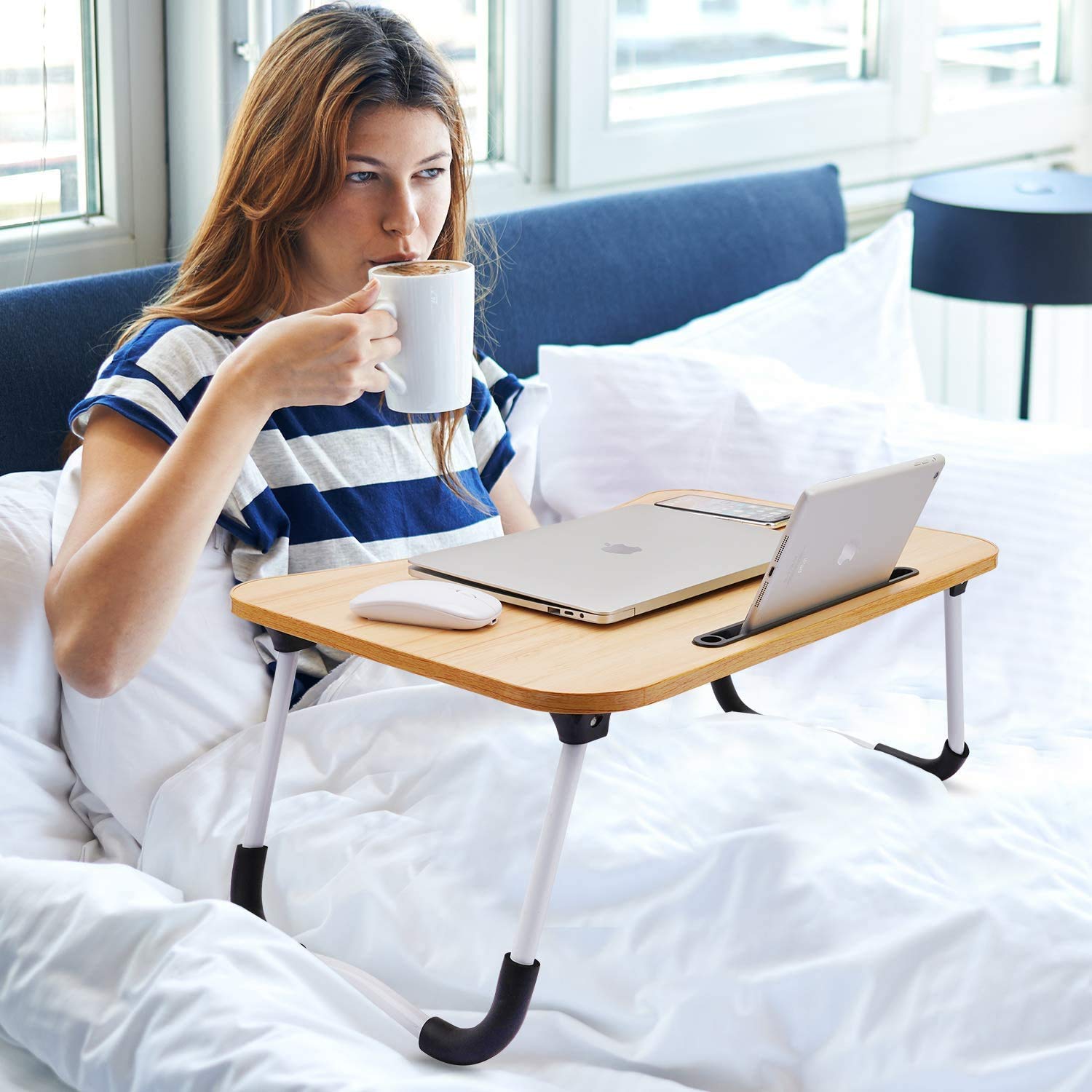 Ergonomic Foldable Laptop Desk Table