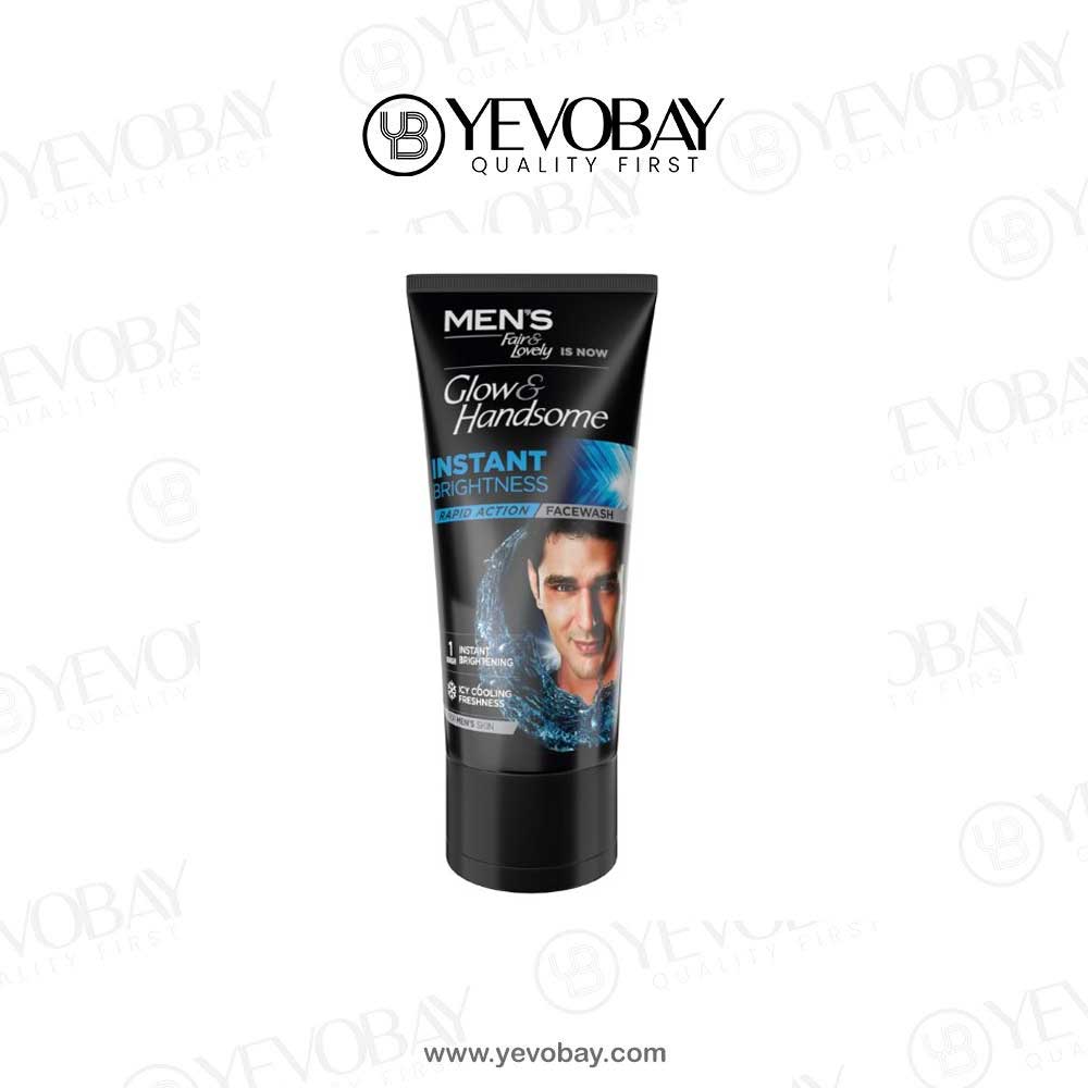 mens glow handsome face wash