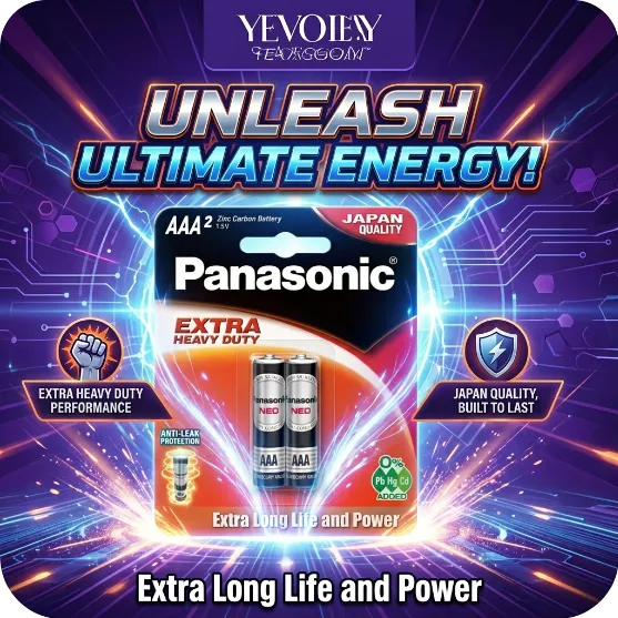 Panasonic Neo Manganese AAA Battery 2 PCS