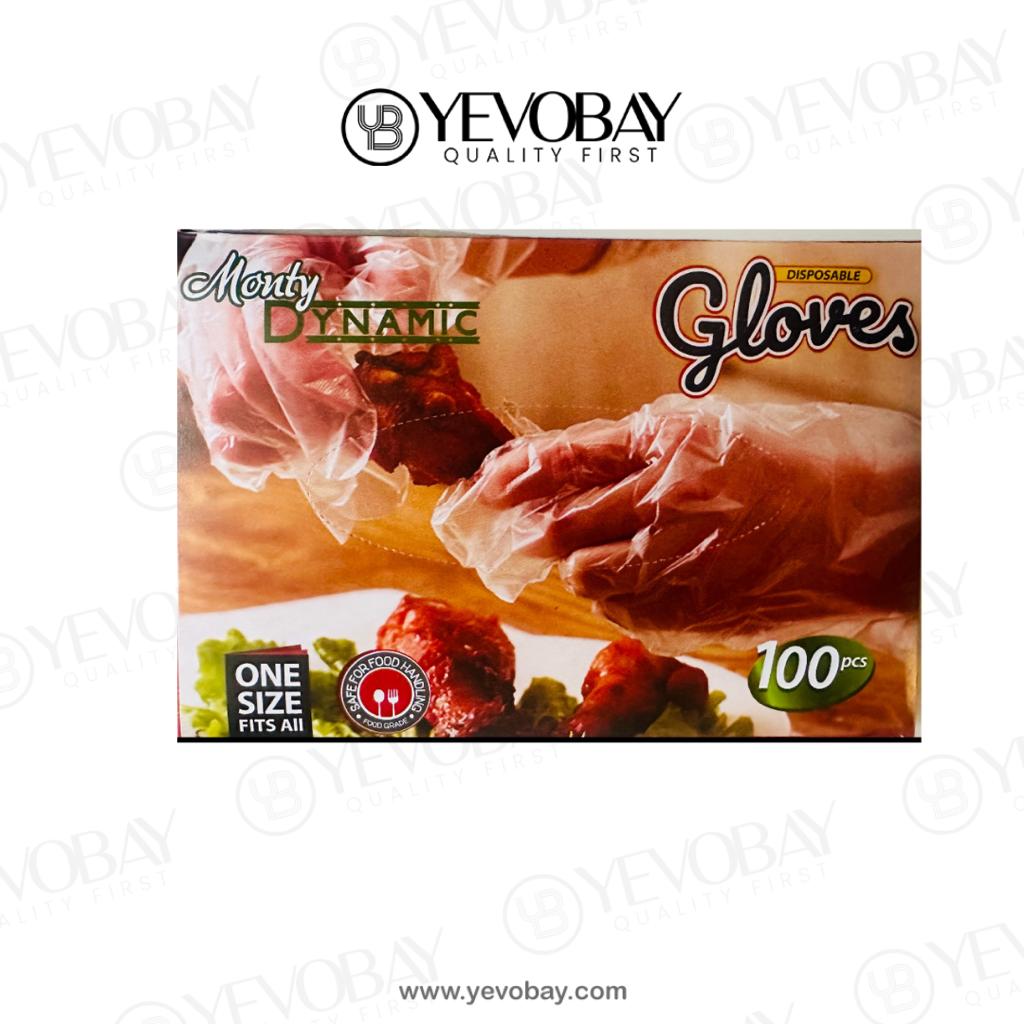 Disposable Transparent Gloves 100 Pcs