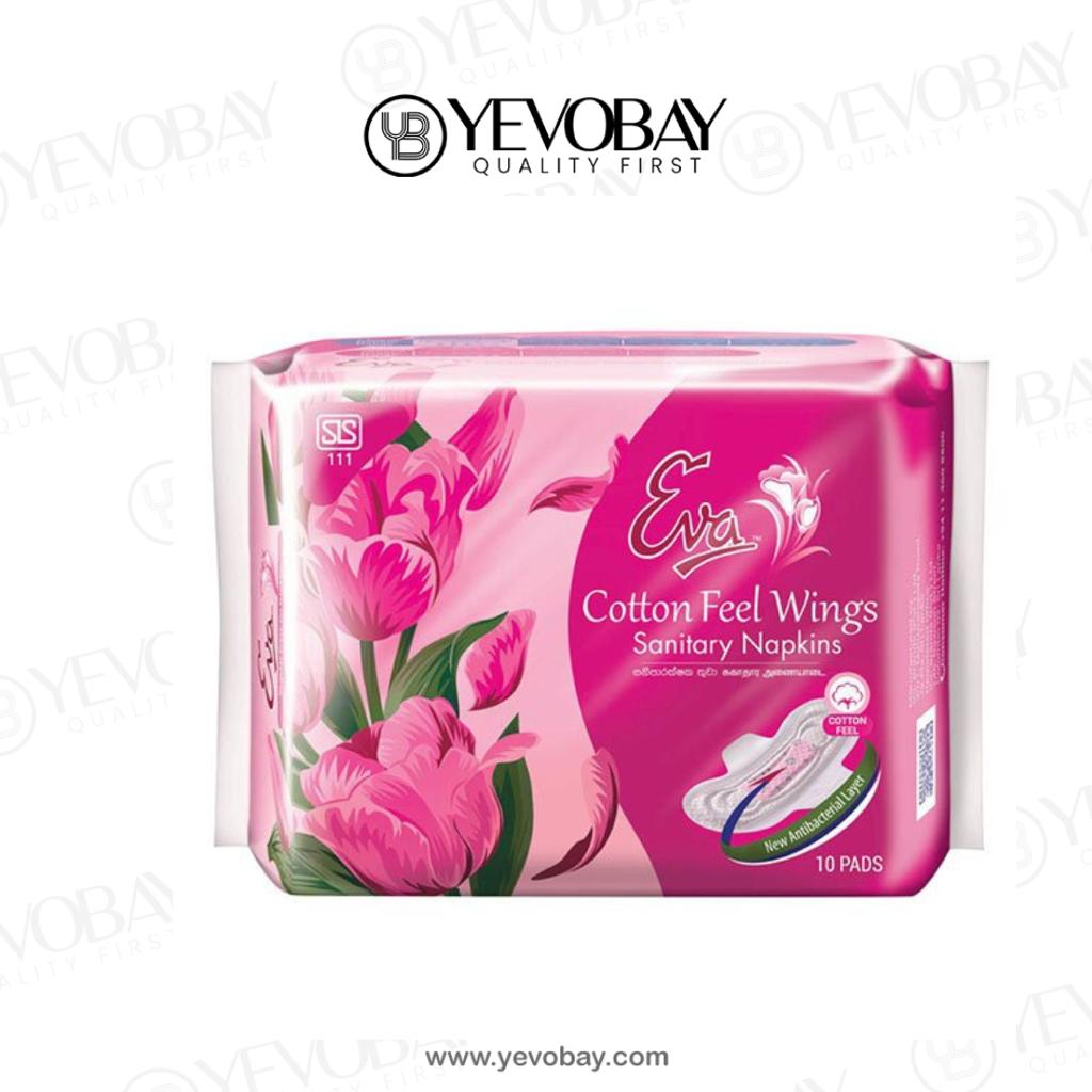 Eva Sanitary Napkins Cotton Feel Wings 10S