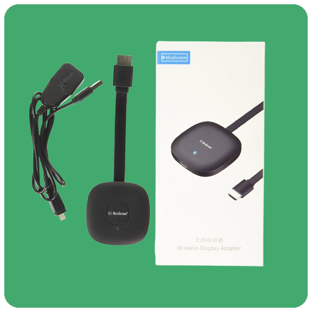 Wireless HDMI Display Dongle – 1080P, 2.4GHz WiFi, Car & TV Screen Mirroring