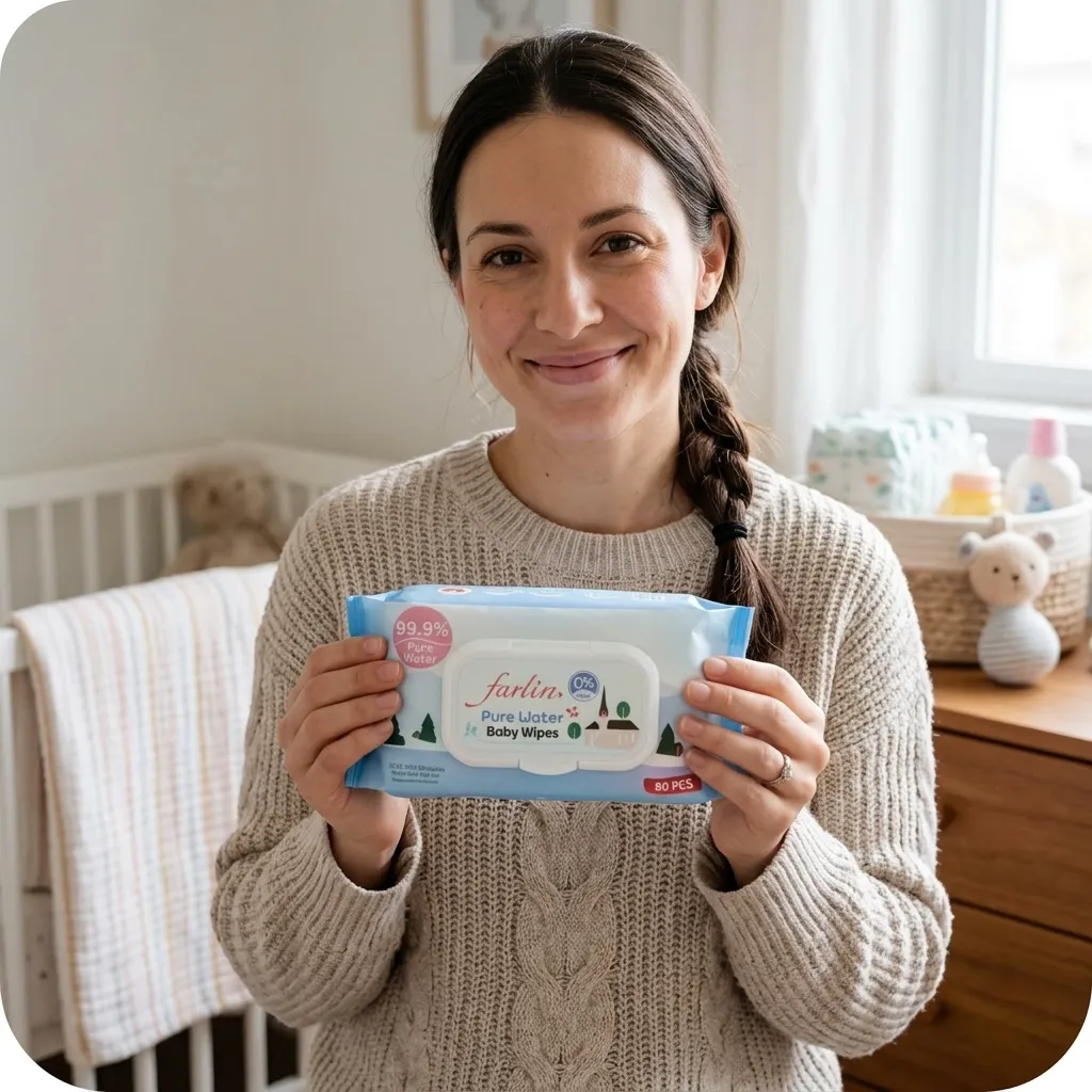 Pure Water Baby Wipes (80 Pcs)